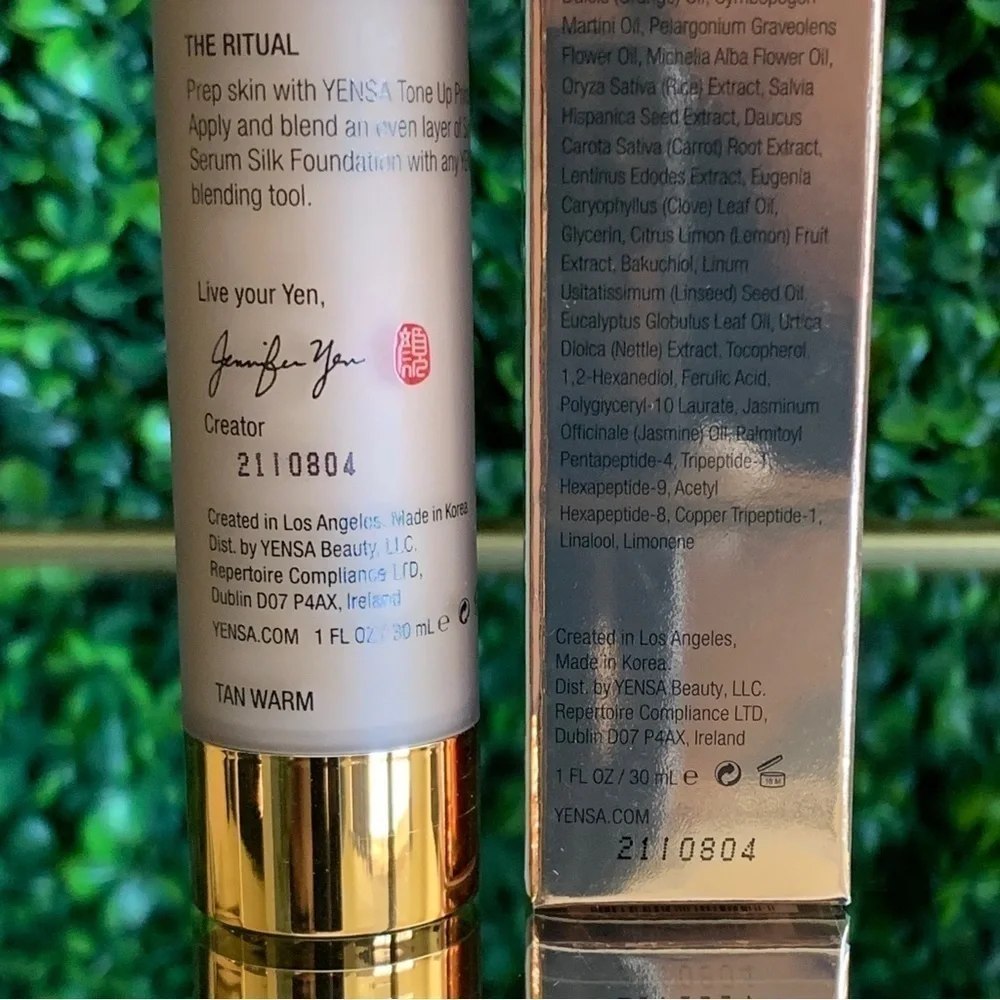 Yensa TAN 2 Super Serum Silk Foundation | Tan Warm | NEW | 30mL Full Size
